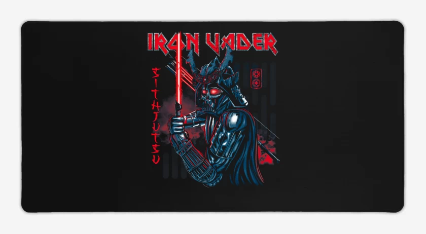 Mouse pad Gamer Negro de Iron Vader