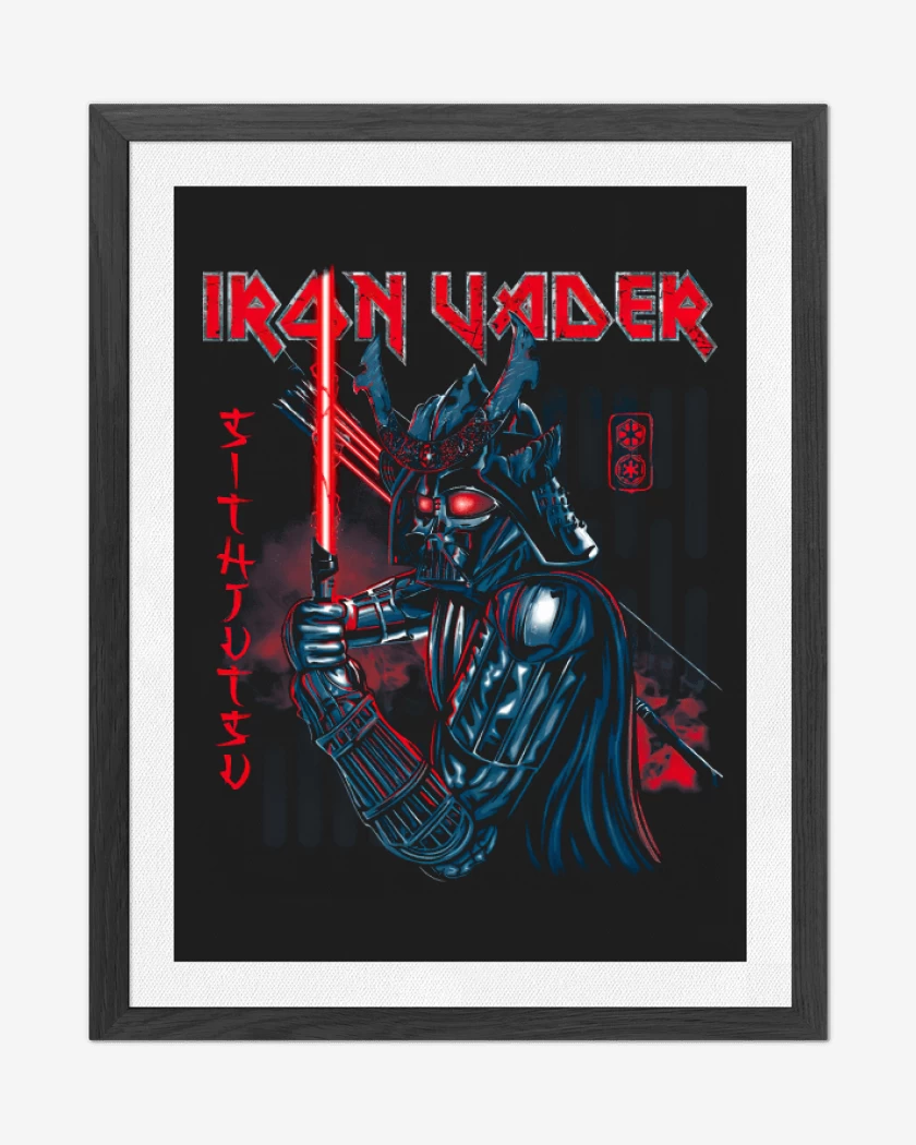 Cuadro decorativo Negro de Iron Vader