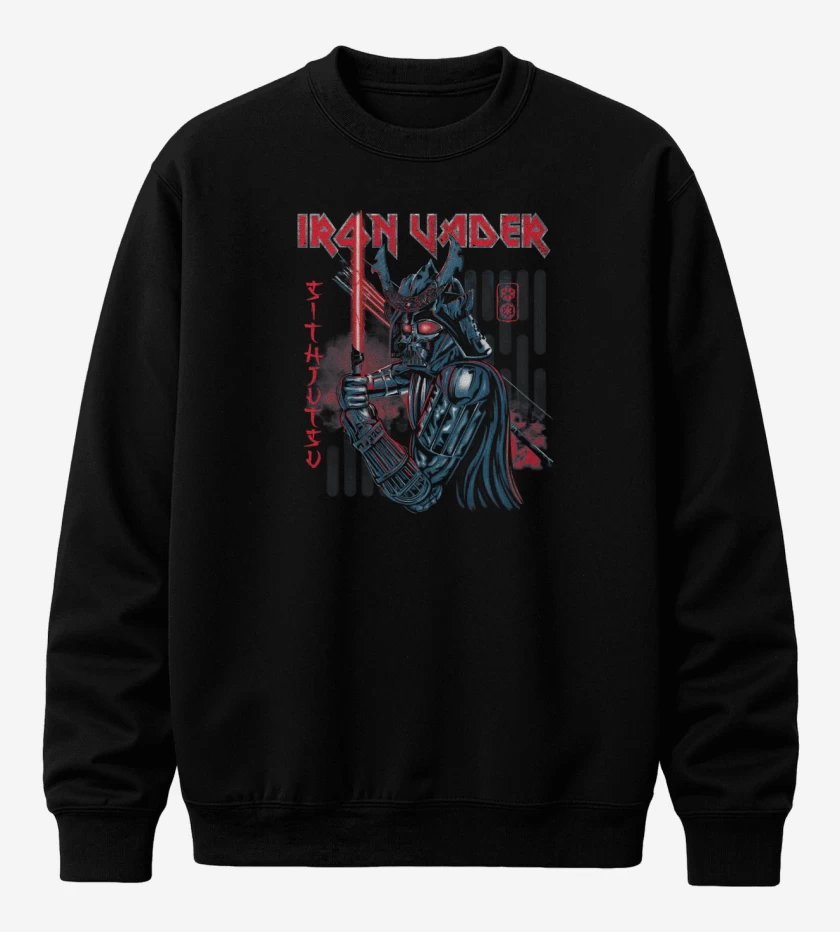 Poleron polo Negro de Iron Vader
