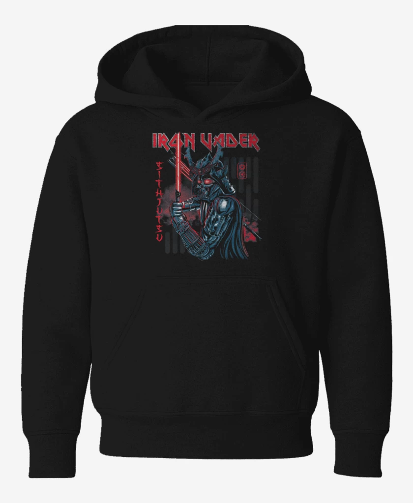 Poleron de niño Negro de Iron Vader