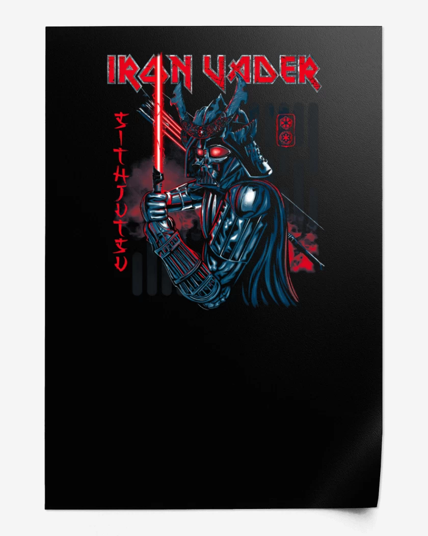 Print Negro de Iron Vader
