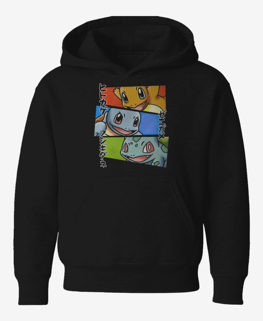 Poleron de niño Negro de Starters Kanto