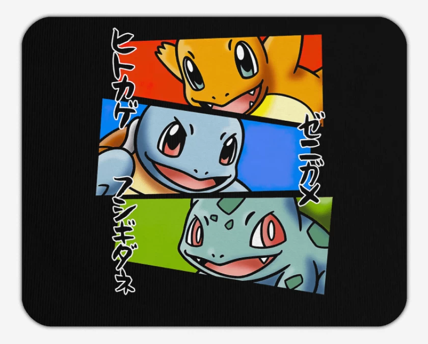 Mousepad Starters Kanto