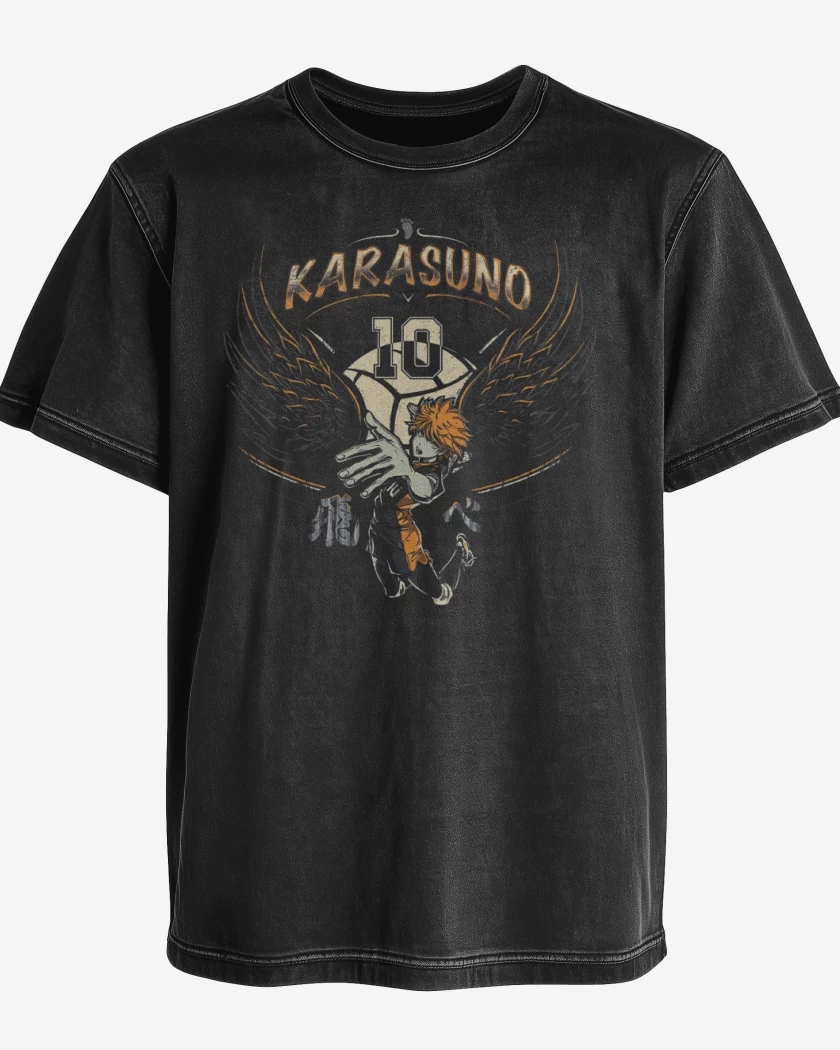 Polera desgastada Karasuno