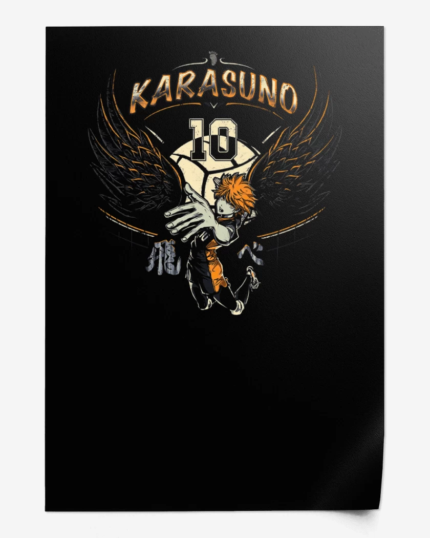 Print Negro de Karasuno