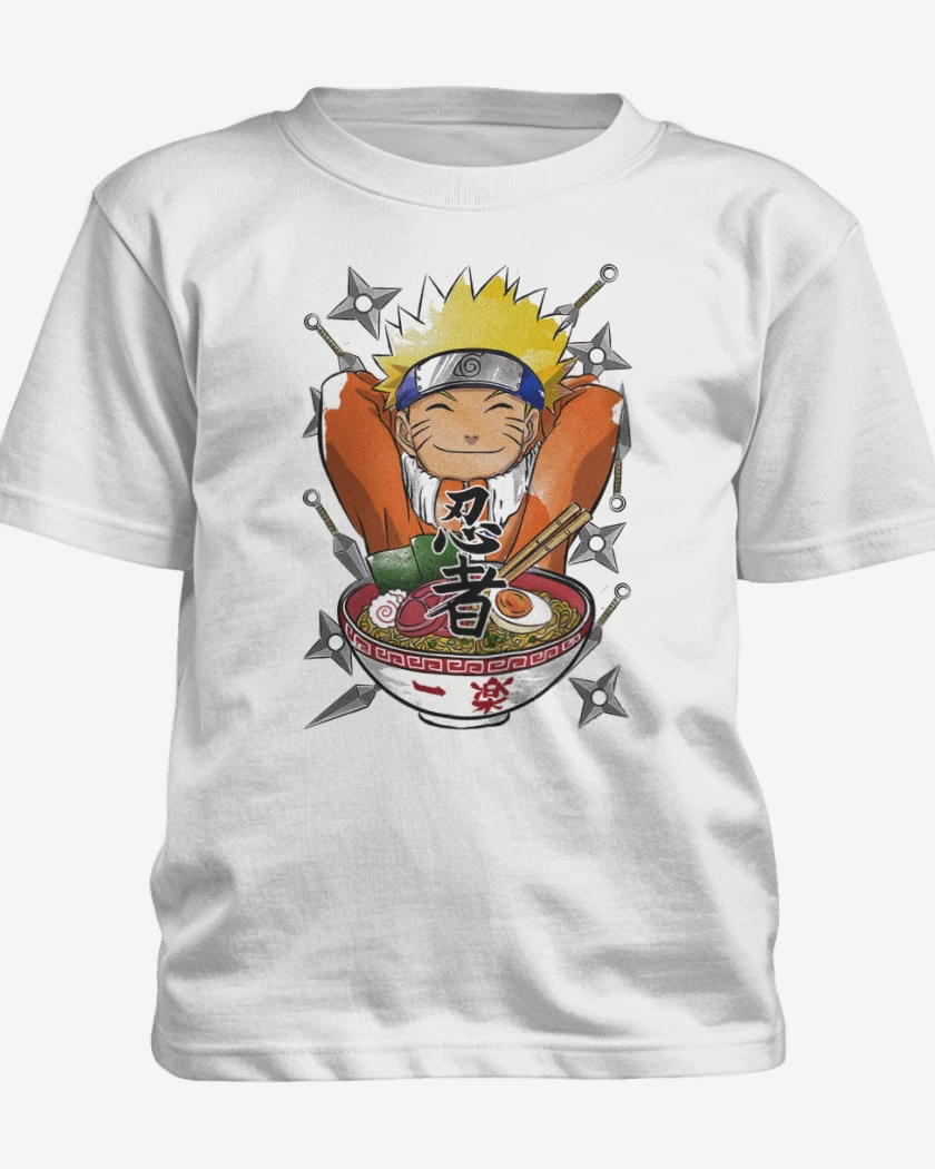 Polera de niño Blanco de Naruto ramen
