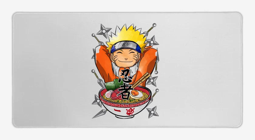 Mouse pad Gamer Blanco de Naruto ramen