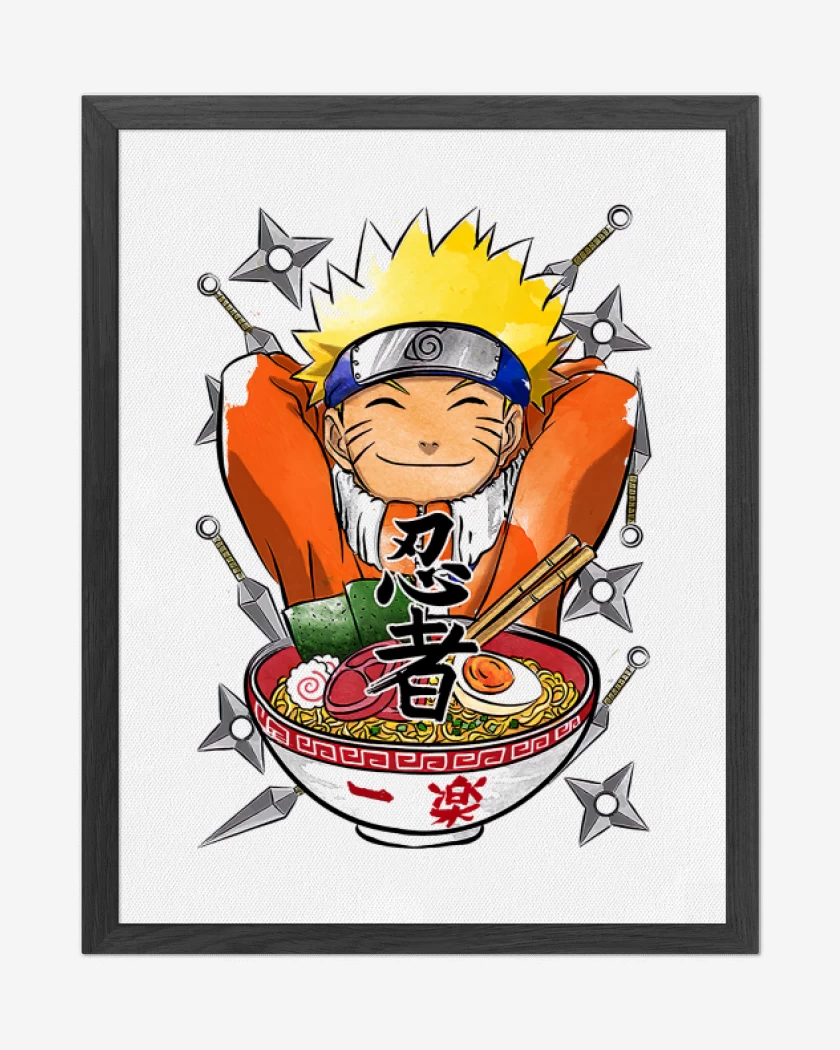 Cuadro decorativo Blanco de Naruto ramen