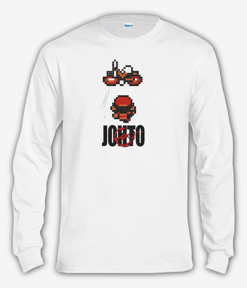 Polera manga larga Blanco de Neo Johto