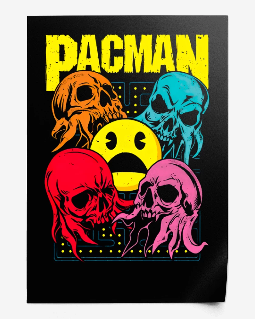 Print Pacman Skull