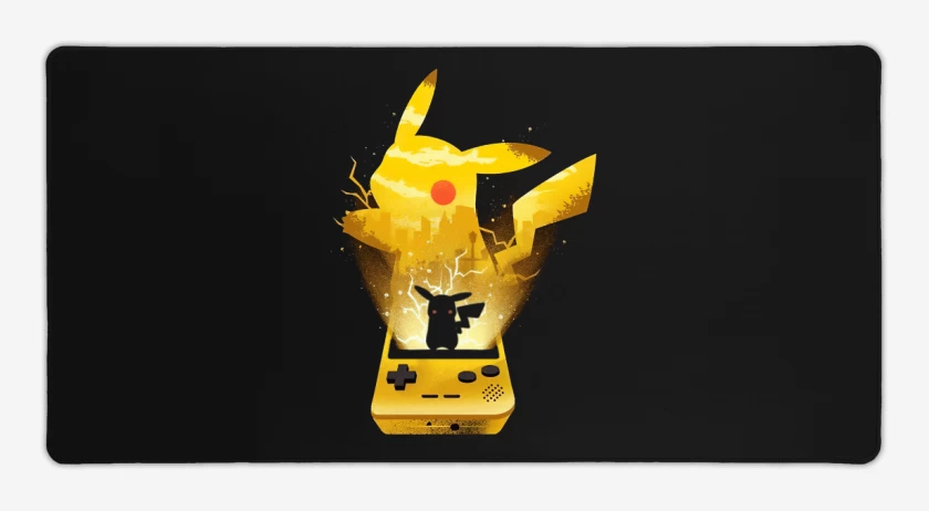 Mouse pad Gamer Negro de Pikaboy