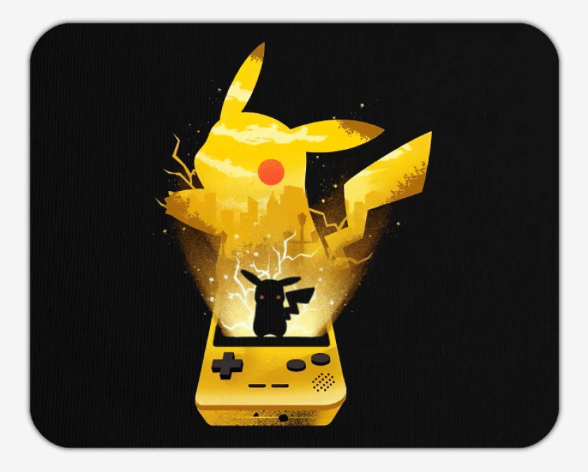Mousepad Negro de Pikaboy