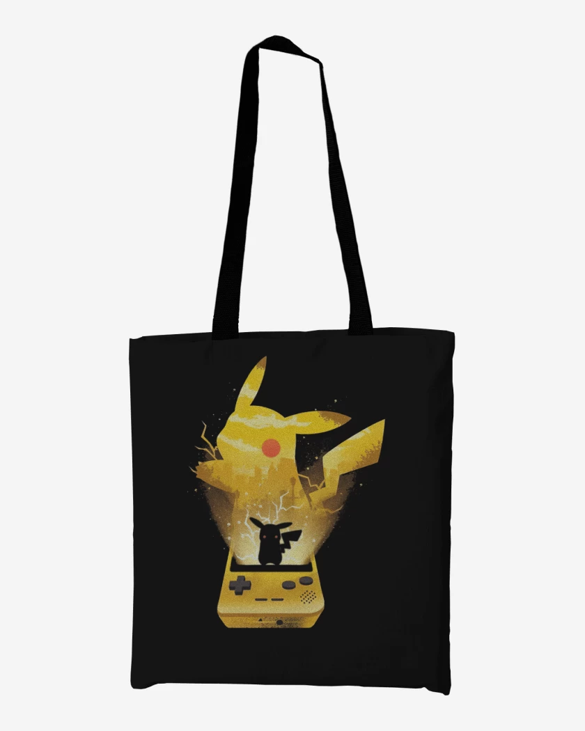Totebag Negro de Pikaboy