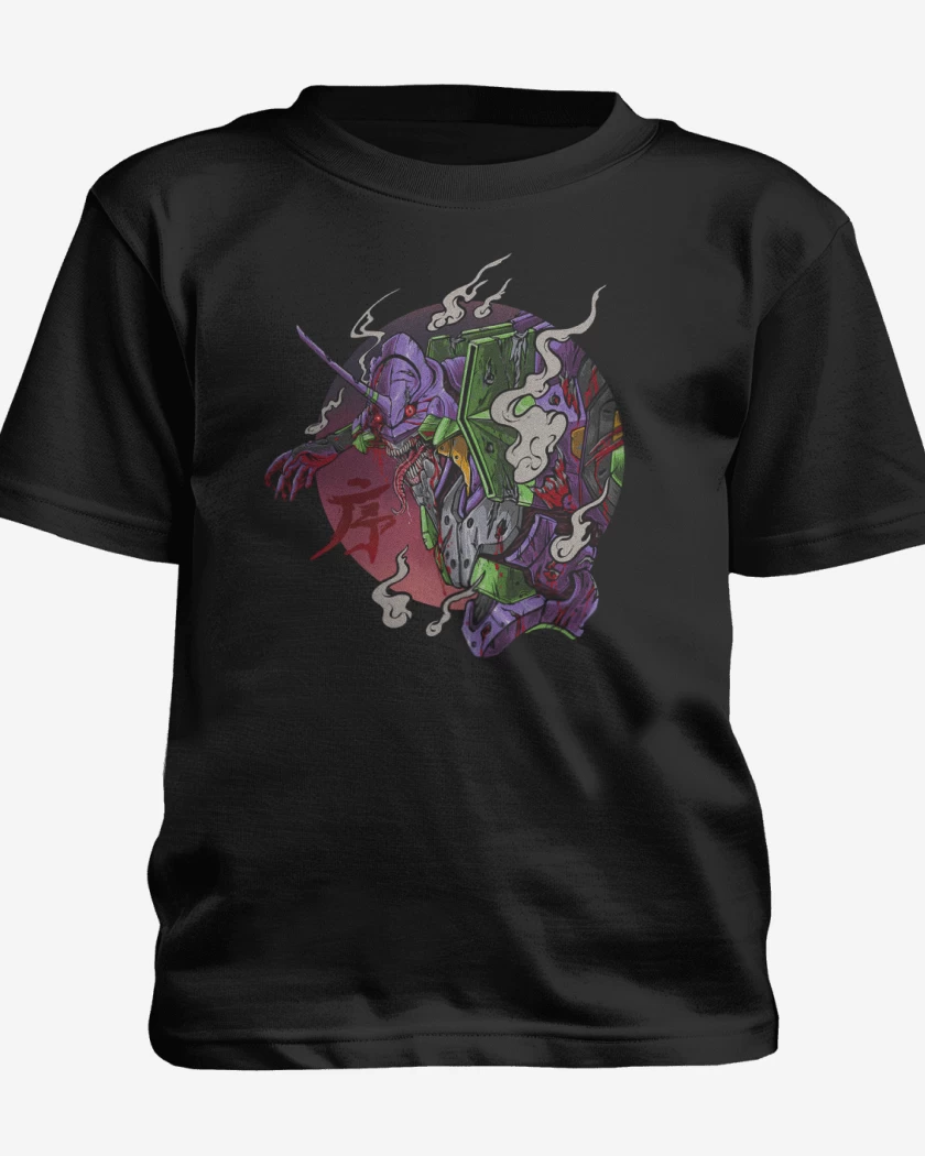 Polera de niño Negro de Eva 001 Berserk