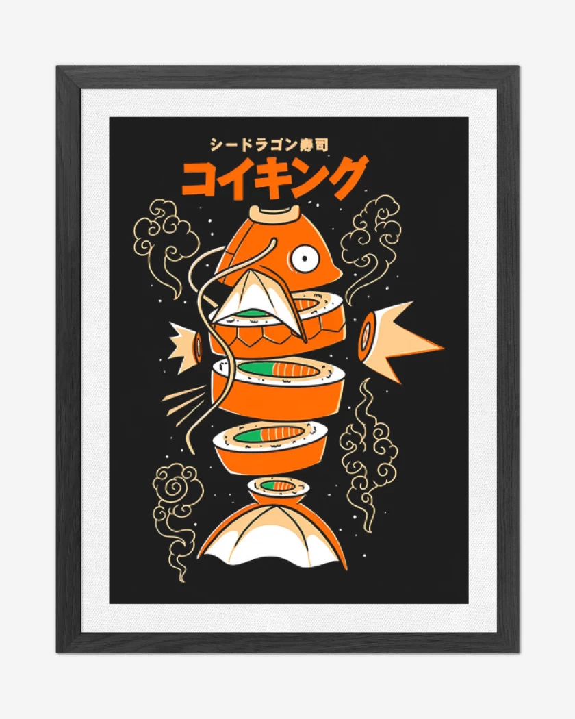 Cuadro decorativo Negro de Sushi-Karp