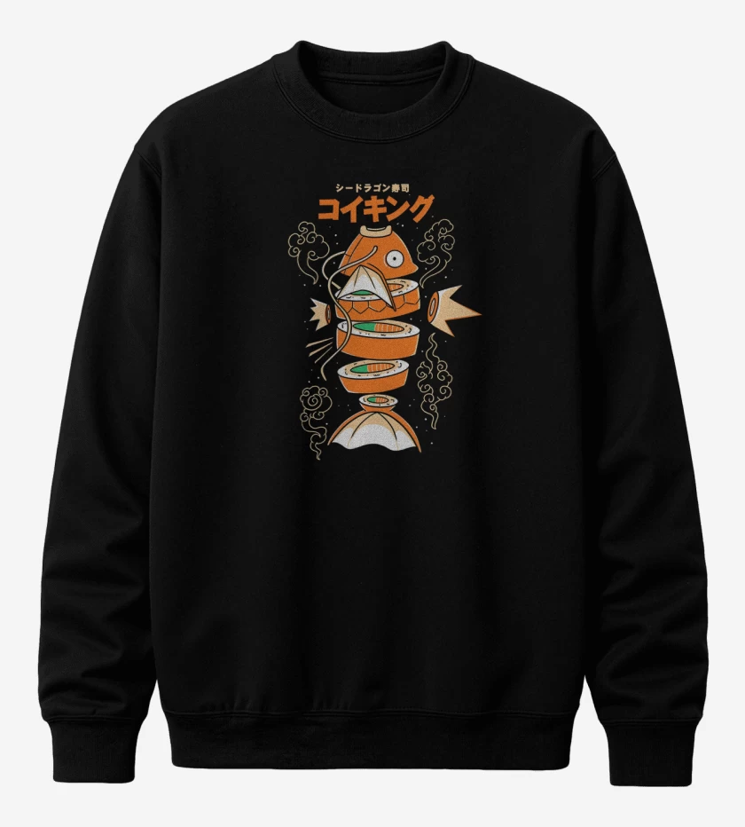 Poleron polo Negro de Sushi-Karp