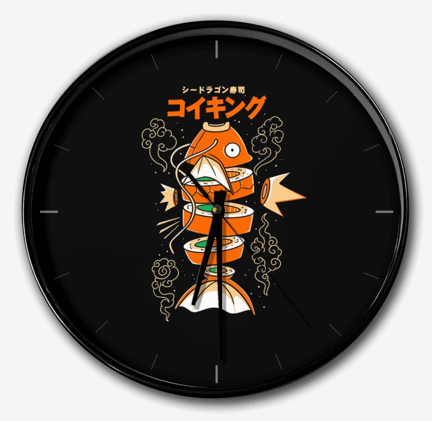 Reloj Negro de Sushi-Karp