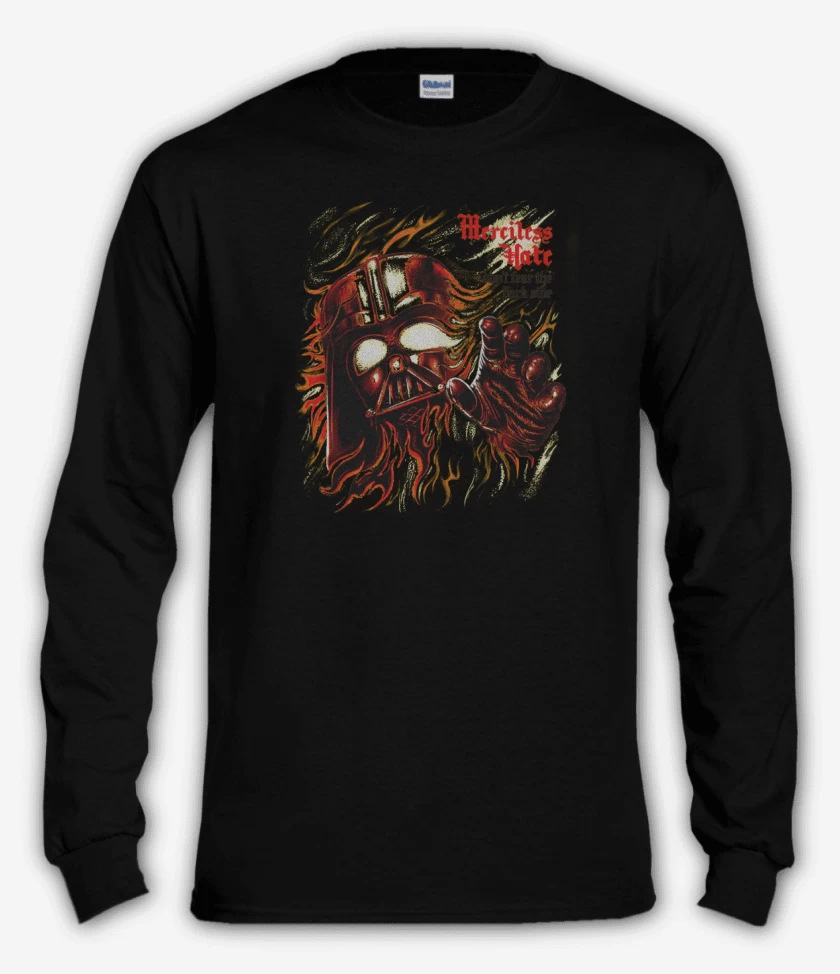 Polera manga larga Negro de Merciless Hate