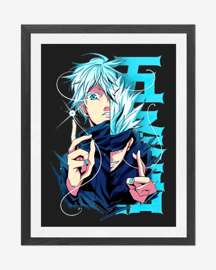 Cuadro decorativo Negro de Gojo Satoru