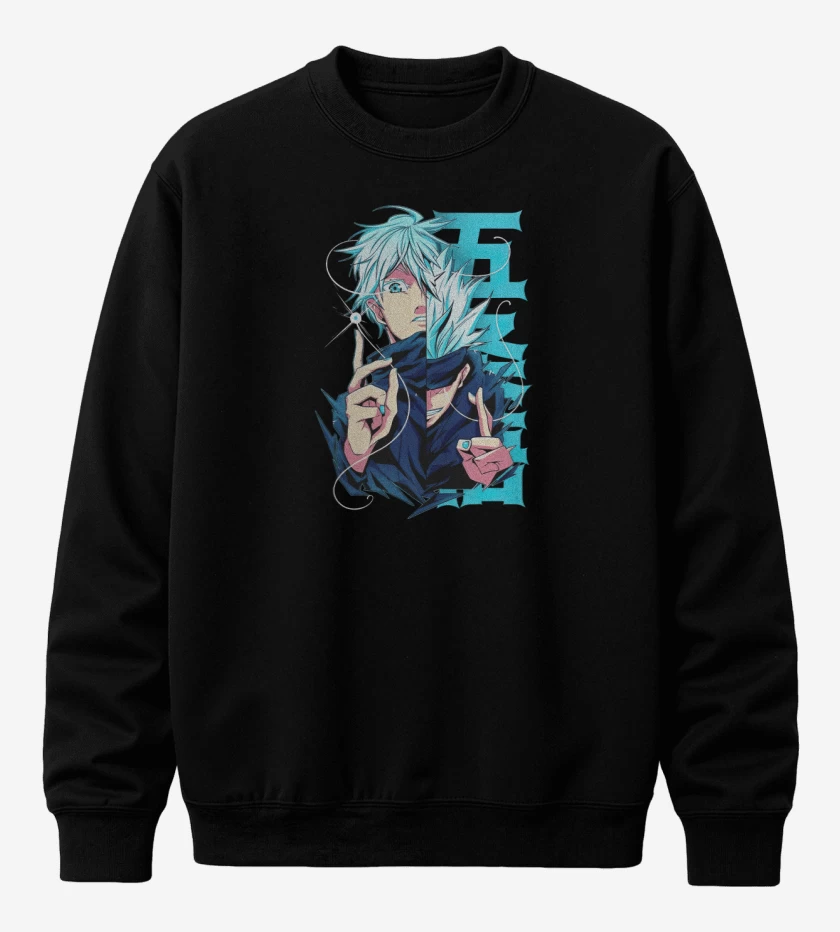 Poleron polo Negro de Gojo Satoru