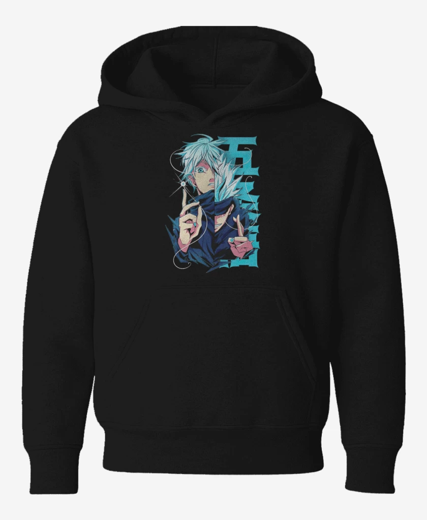 Poleron de niño Negro de Gojo Satoru
