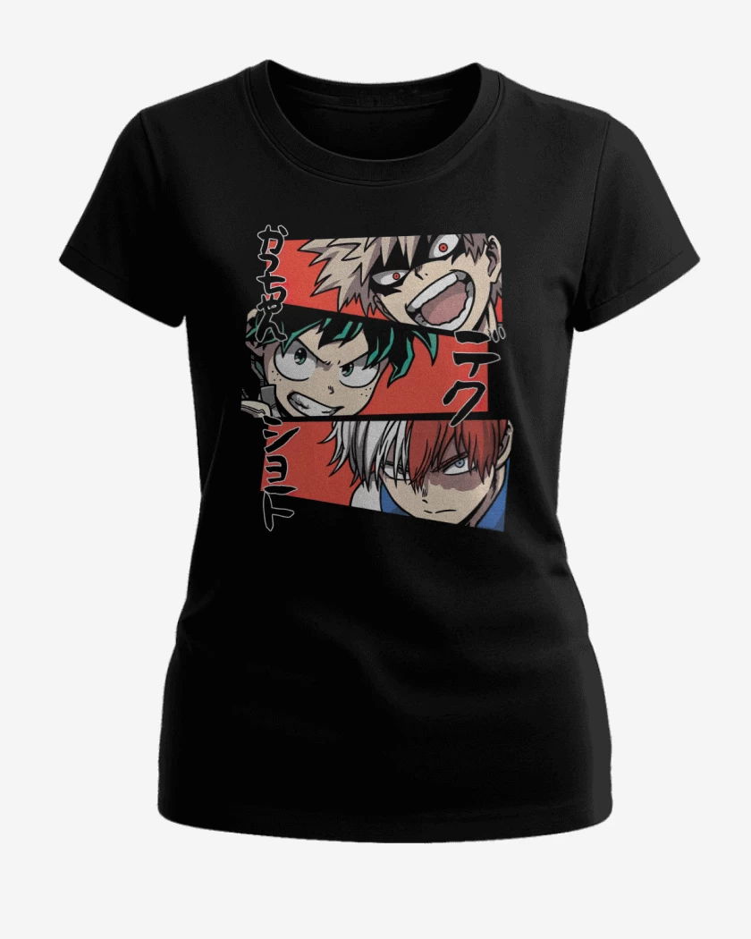 Polera de Mujer Negro de Héroes!!!