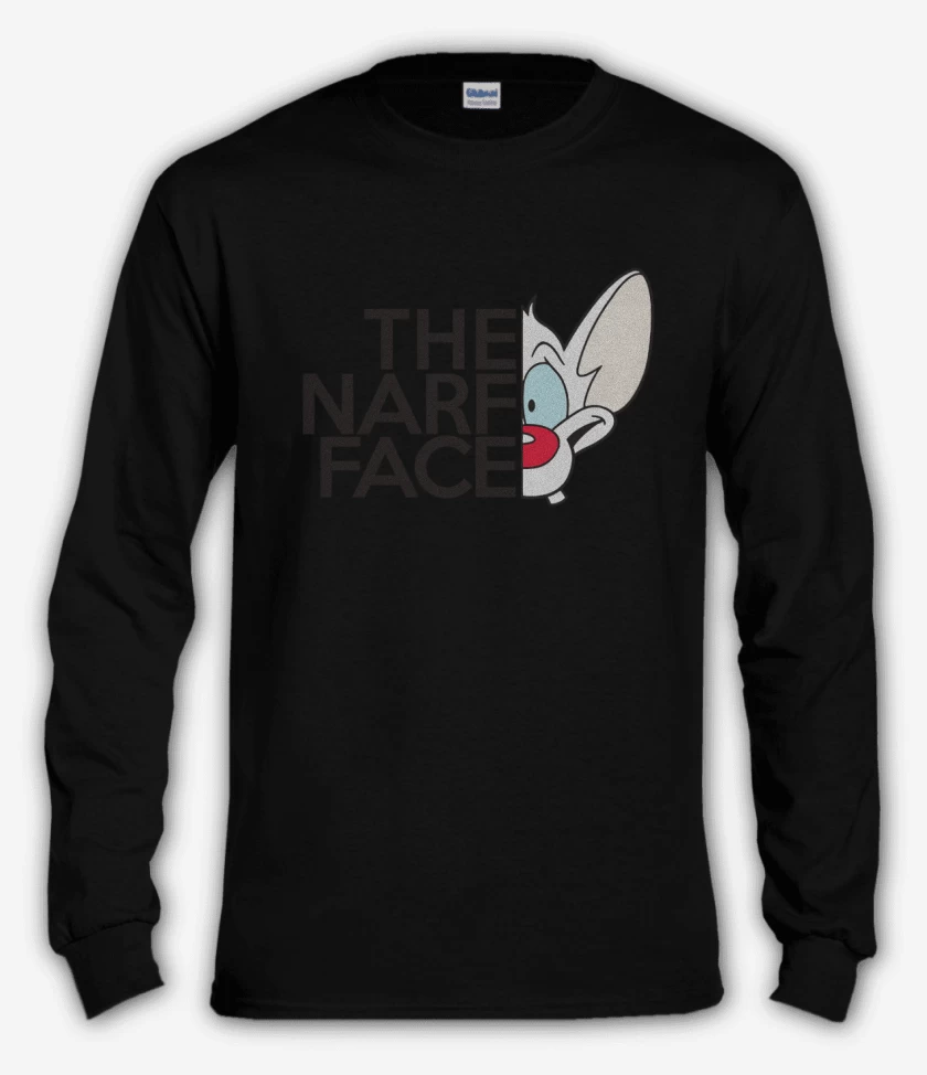 Polera manga larga Negro de The narf face 