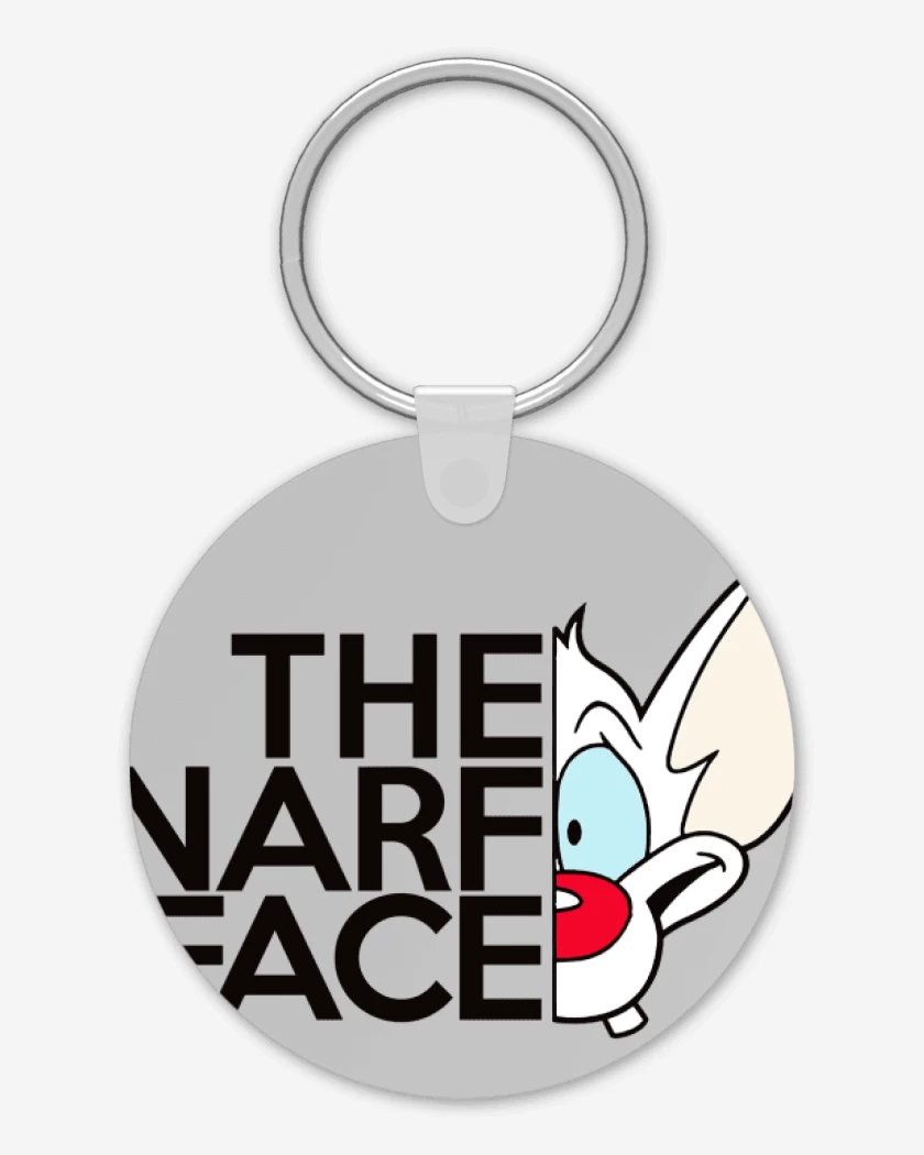 Llavero Gris Melange de The narf face 