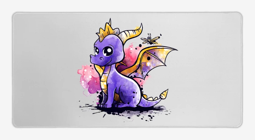Mouse pad Gamer Blanco de Spyro