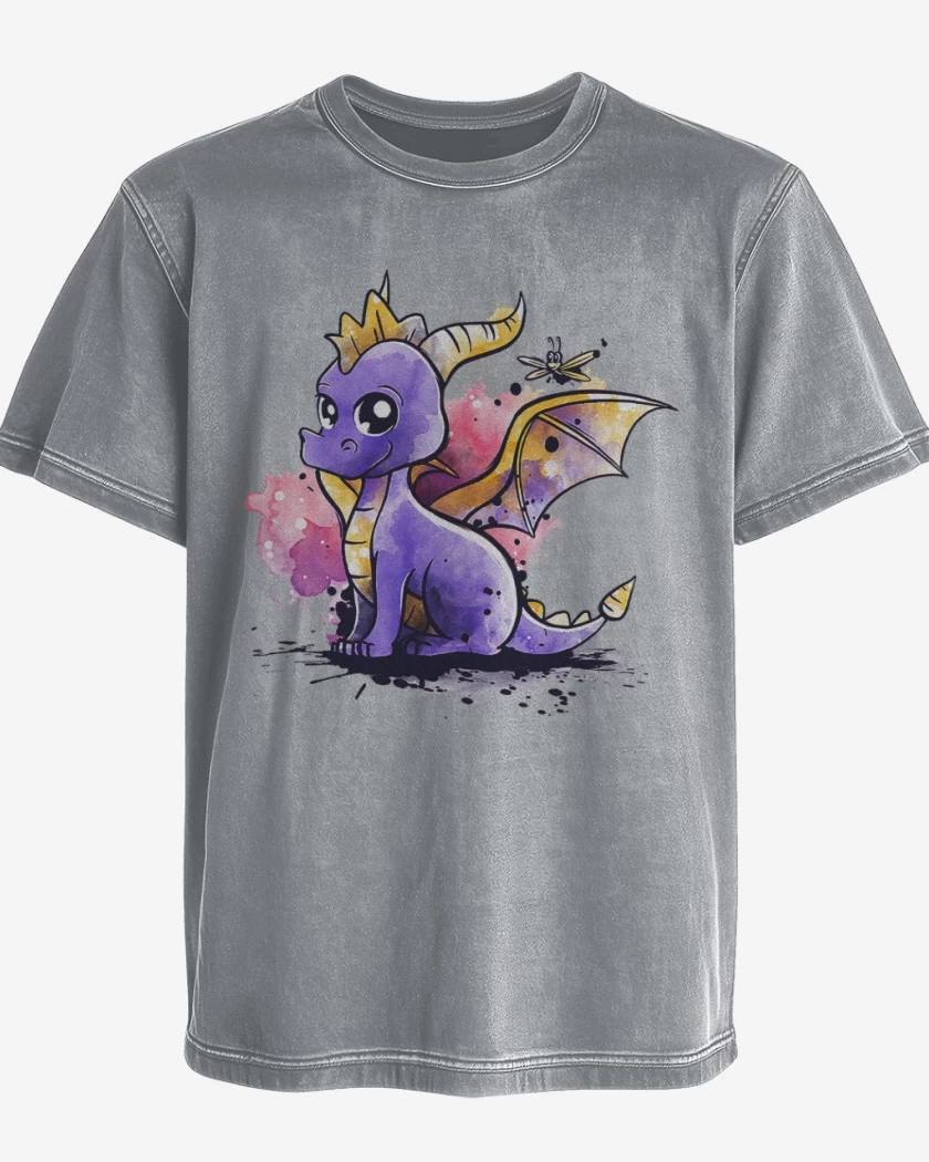 Polera desgastada Gris Melange de Spyro