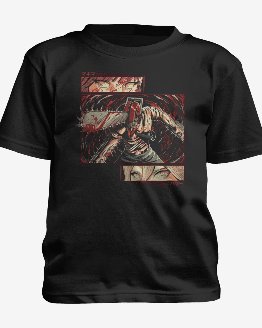 Polera de niño Negro de Chainsaw Man