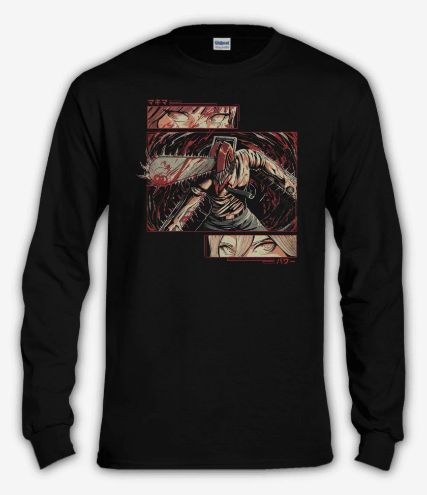 Polera manga larga Chainsaw Man