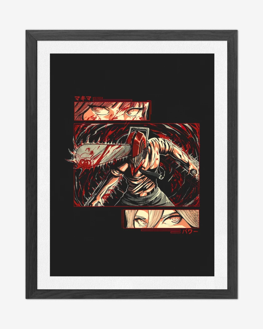 Cuadro decorativo Negro de Chainsaw Man