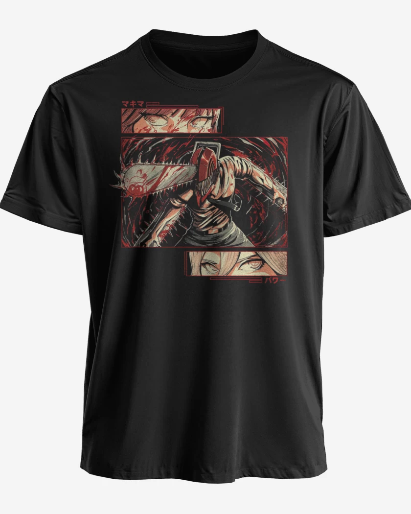 Polera premium Negro de Chainsaw Man