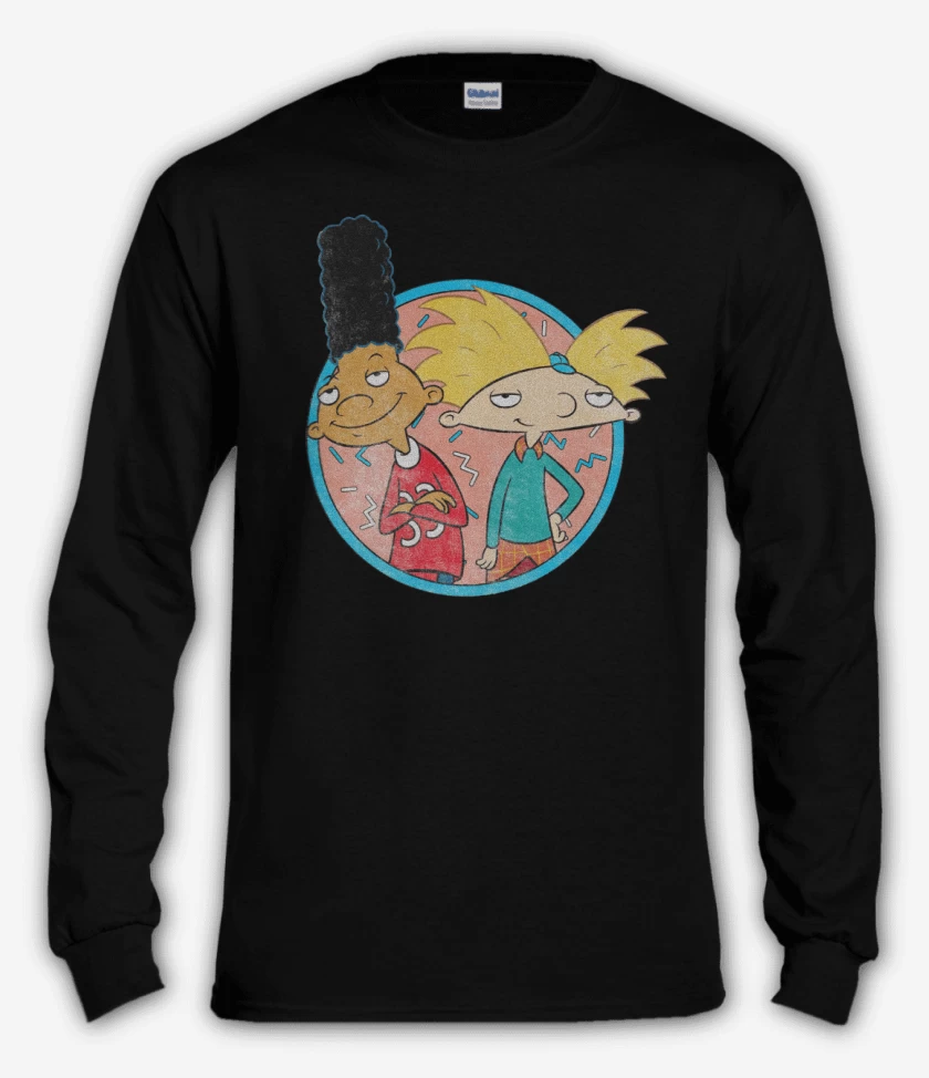Polera manga larga Negro de Arnoldo y Gerardo
