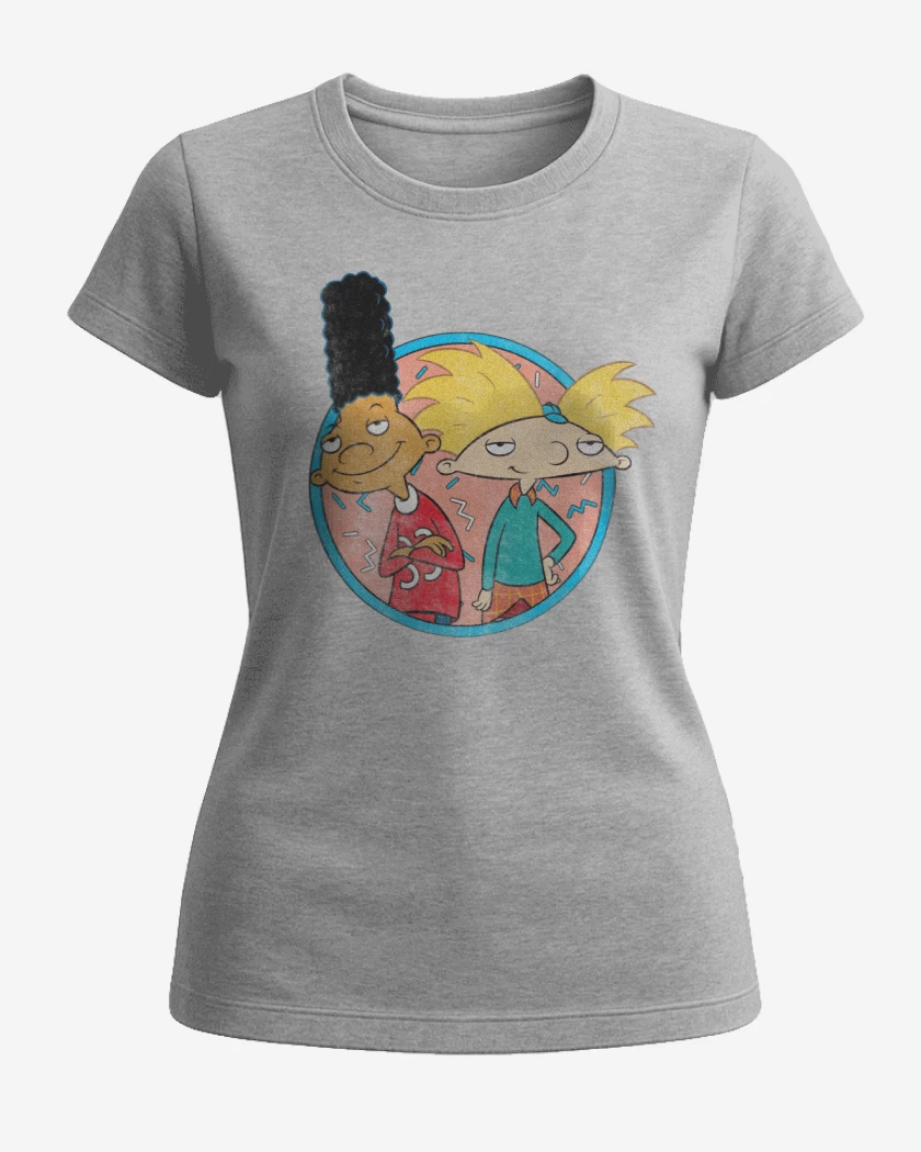 Polera de Mujer Gris Melange de Arnoldo y Gerardo