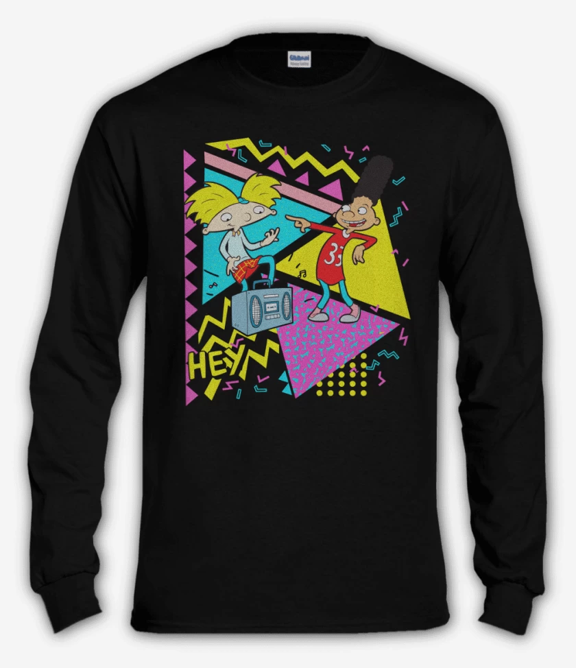 Polera manga larga Negro de Arnoldo y Gerardo 2