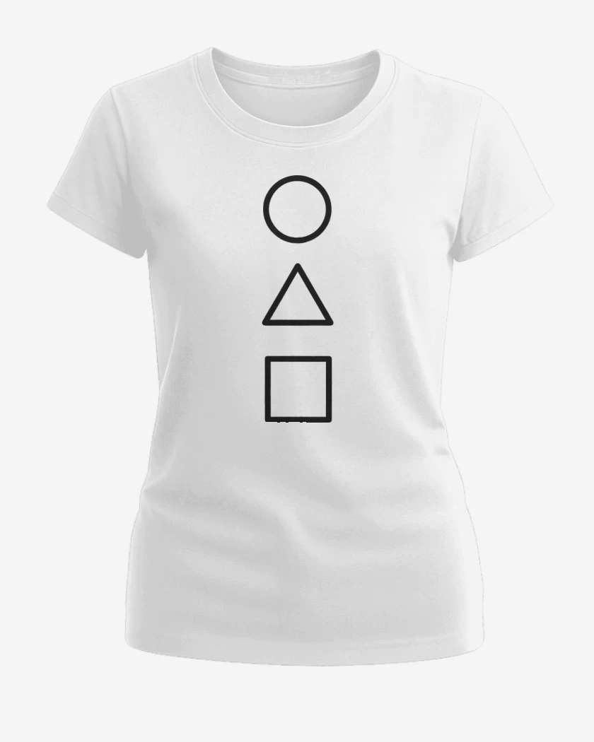 Polera de Mujer Blanco de El Juego del calamar