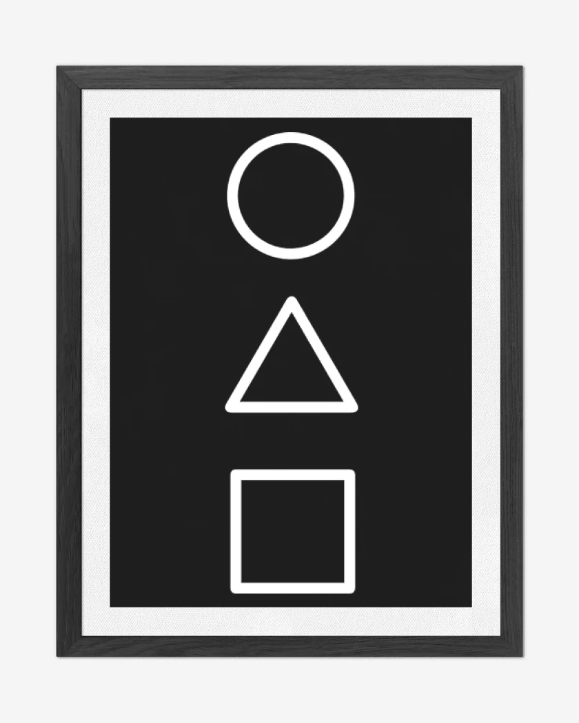 Cuadro decorativo Negro de El juego del calamar 2