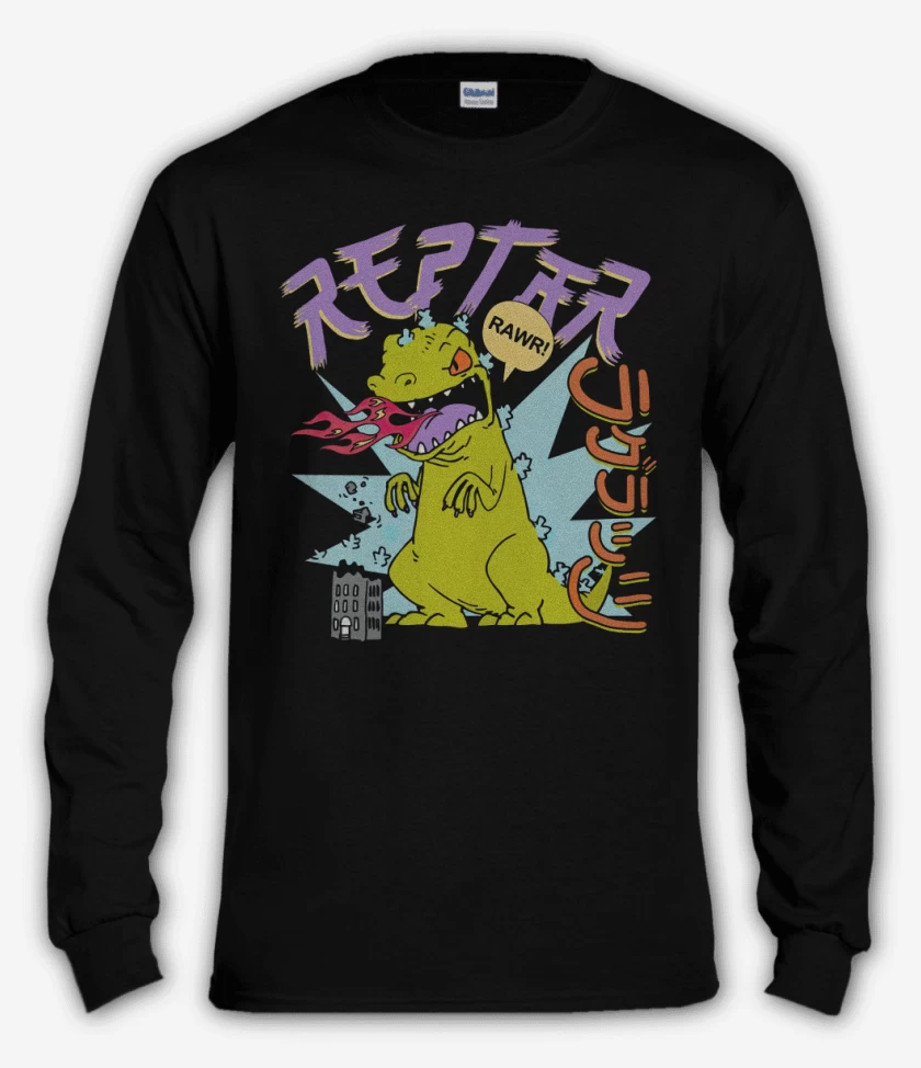Polera manga larga Negro de Reptar
