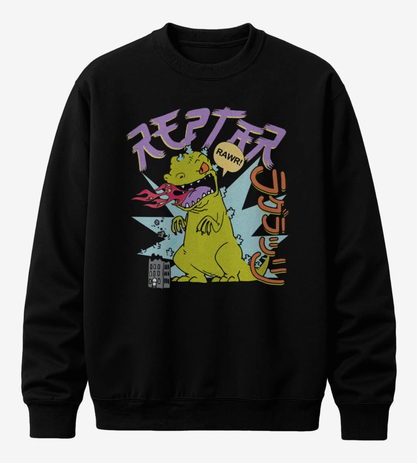 Poleron polo Negro de Reptar