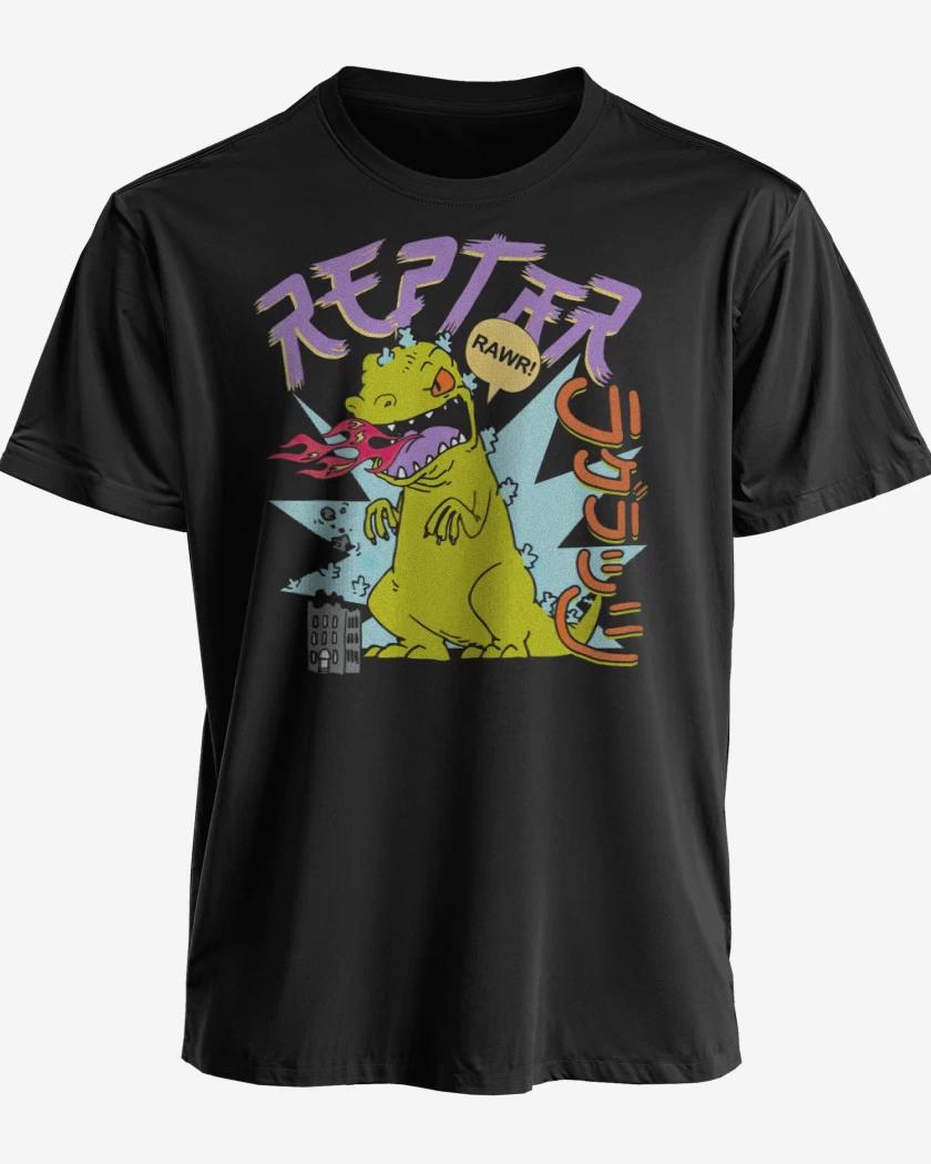 Polera premium Negro de Reptar