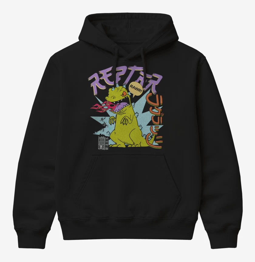 Poleron Canguro básico Negro de Reptar