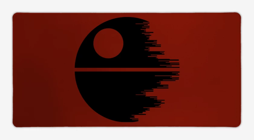 Mouse pad Gamer Rojo de Estrella de la muerte