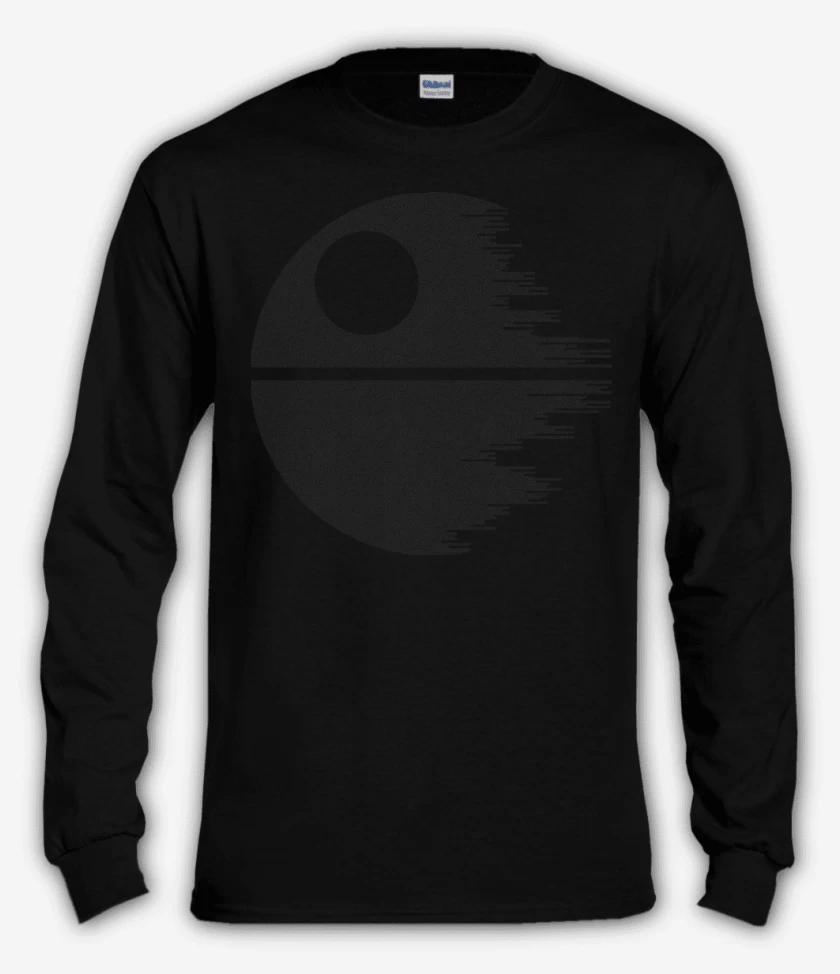 Polera manga larga Negro de Estrella de la muerte