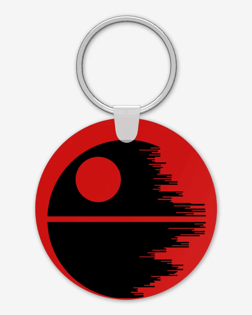 Llavero Rojo de Estrella de la muerte