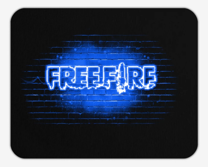 Mousepad Free fire neon azul