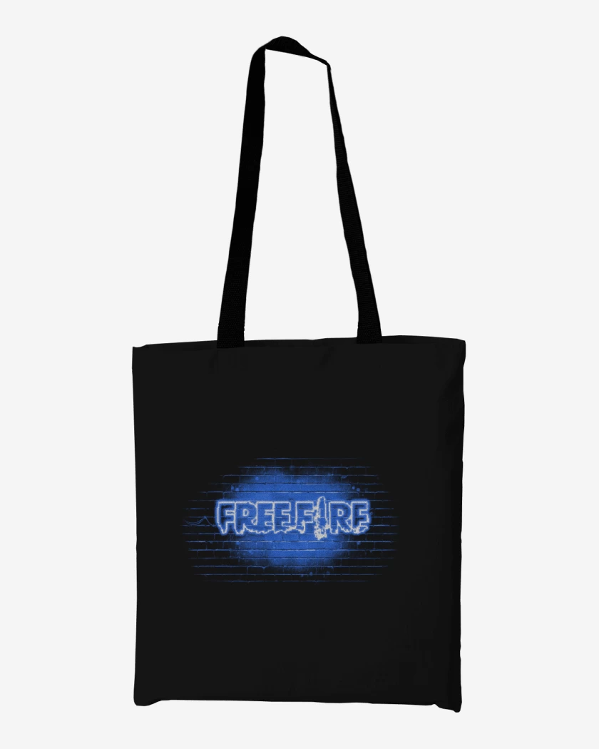 Totebag Free fire neon azul