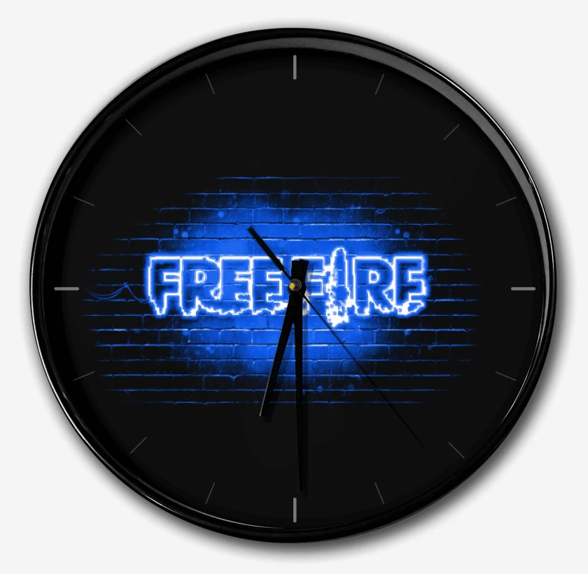 Reloj Free fire neon azul