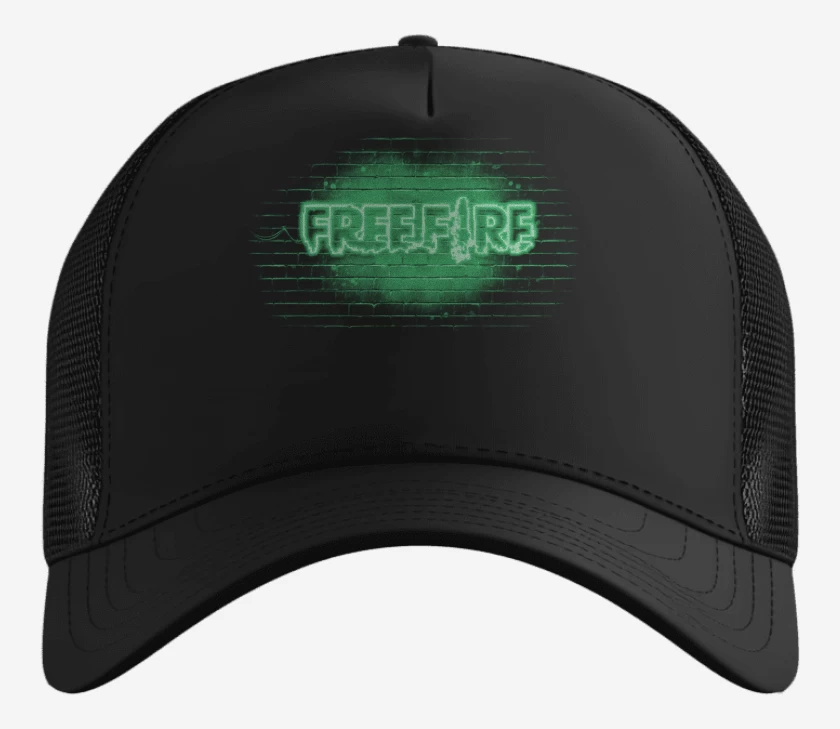 Gorro Free fire neon verde